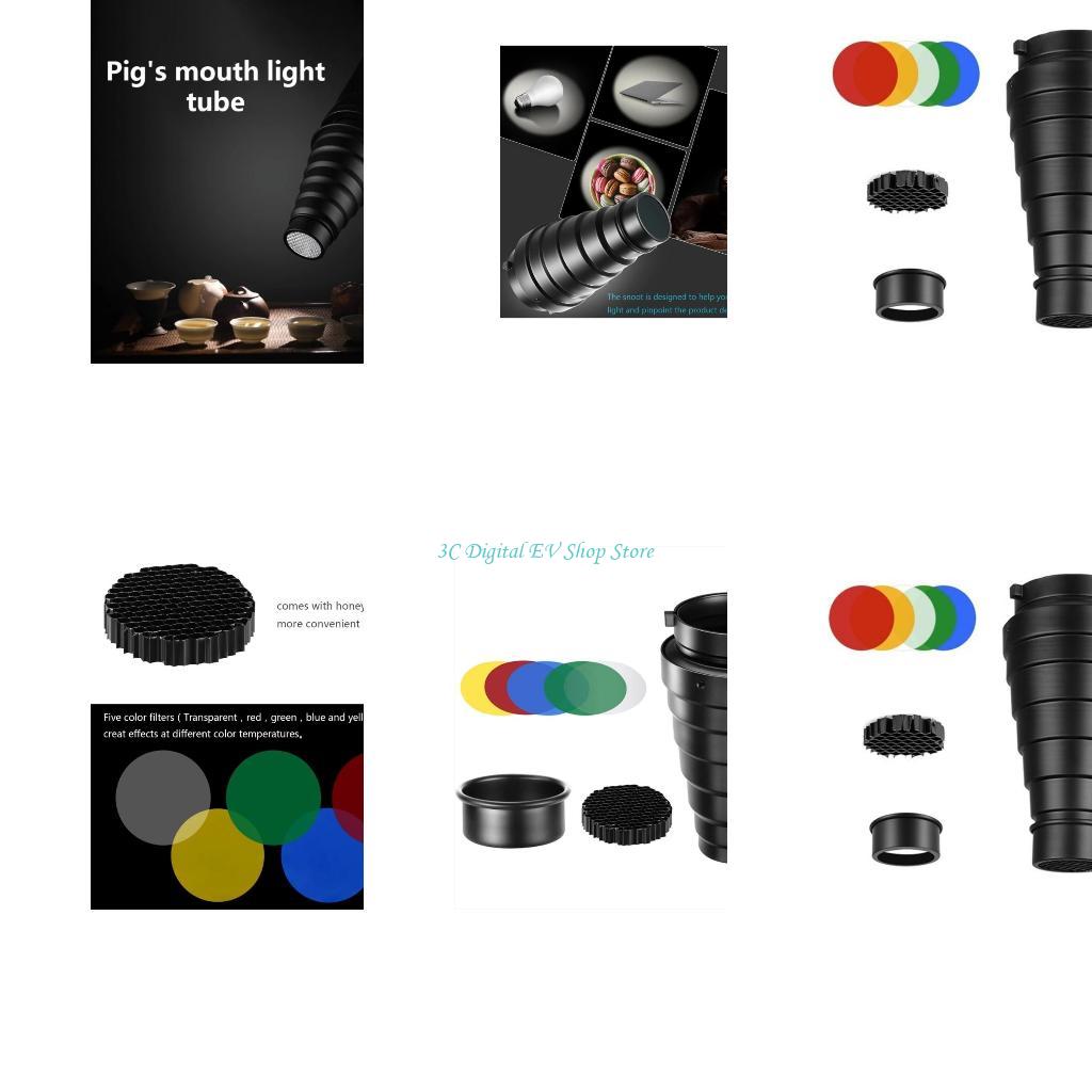 Photography Using Lighting - E74D 1Set Photography Snoot Set Enhances