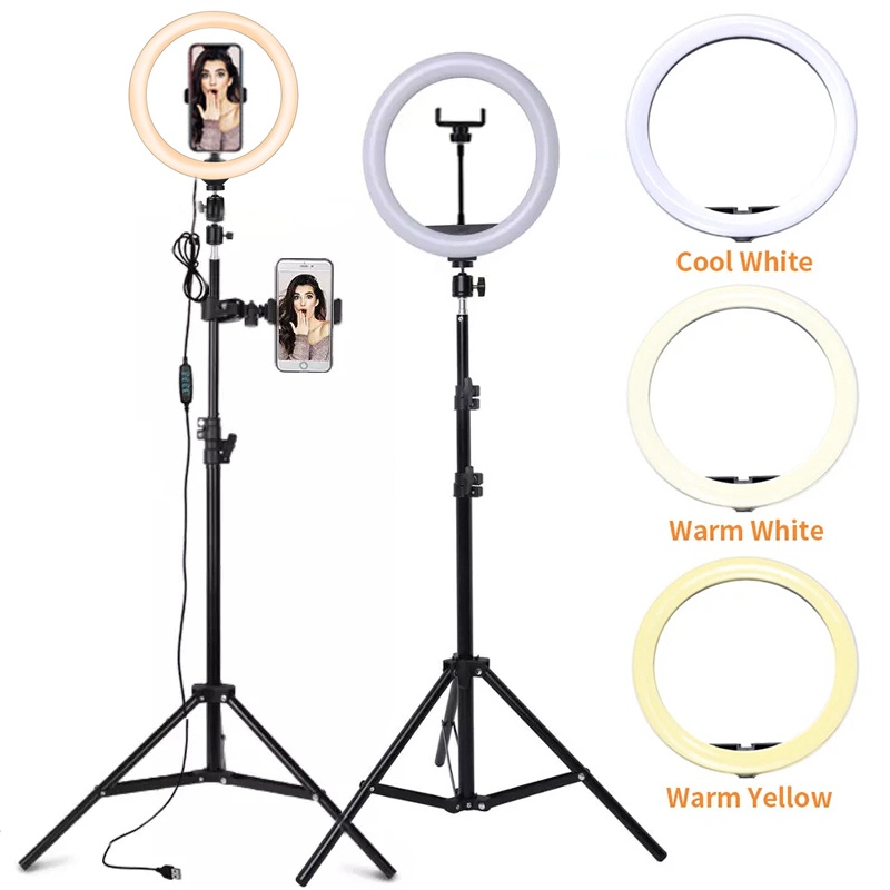 6/10/12 Inch LED Selfie Ring L - Photography Lighting With Umbrella review and price