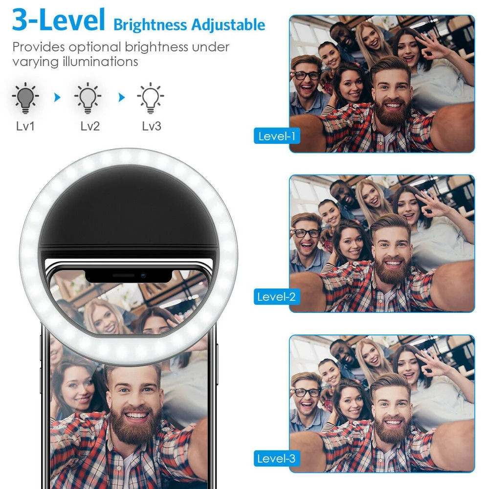 USB Charging LED Selfie Ring L - Stand Lighting Photography review and price