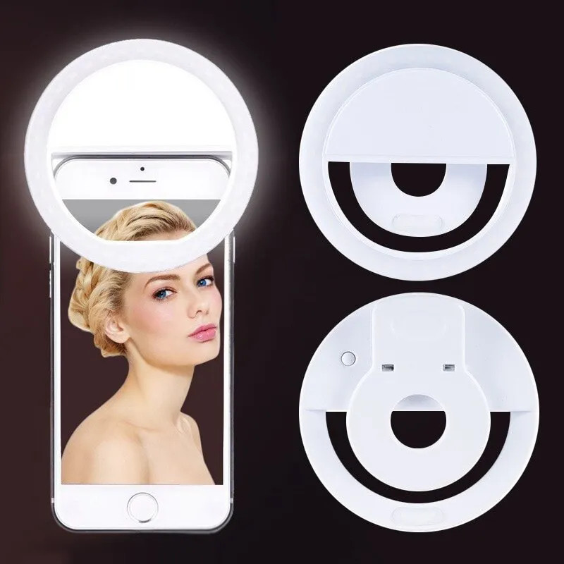 USB Rechargeable LED Selfie Ri - Stand Lighting Photography review and price