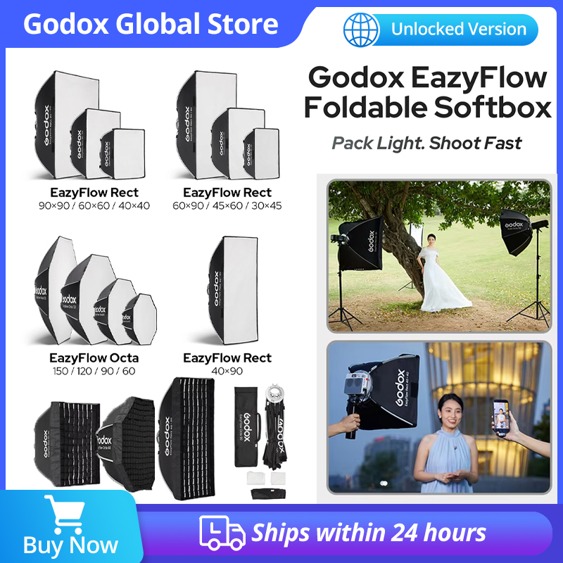 Godox EazyFlow Foldable Softbo - Photography Studio Lighting Set Up review and price