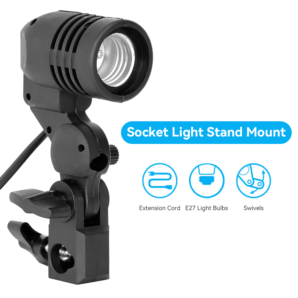2PCS/1PC E27 Single Head Bulb  - Photography Lighting With Umbrella review and price