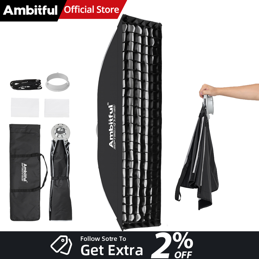 AMBITFUL Q7-II 30*120cm Bowens - Photography Studio Lighting Set Up review and price