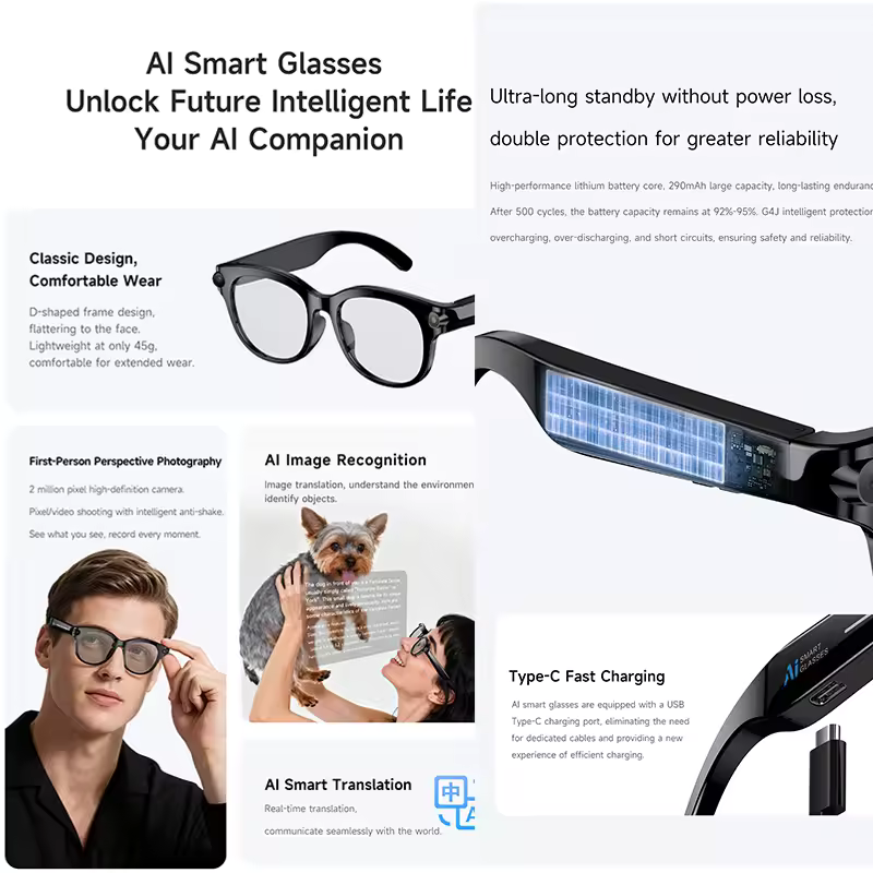 M89-S AI Smart Glasses Equippe - Photography Lighting Diagram review and price