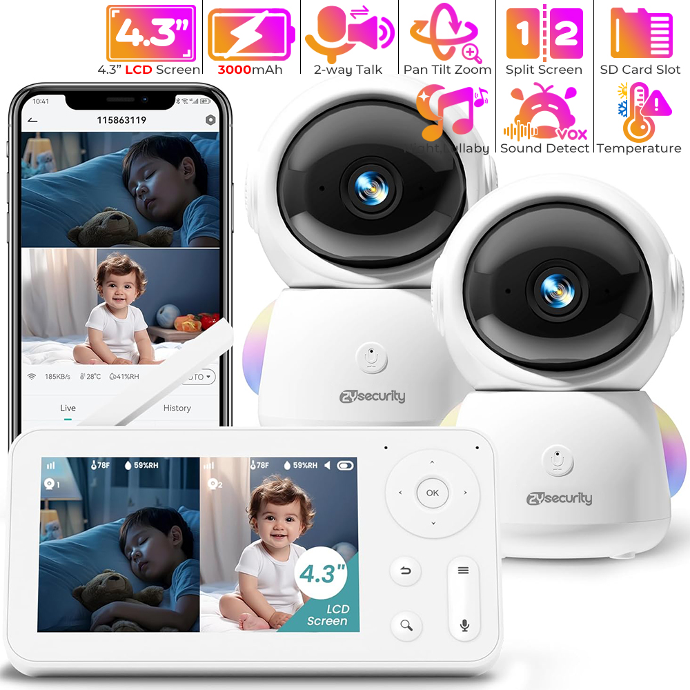 2K Baby Monitor with 2 Cameras - Photography Lighting With Umbrella review and price